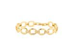 Luxenter Armband mit funkelnden Zirkonia-Steinen, 18 Karat Gelbgold-Finish – Insio