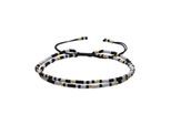 Luxenter-Armband mit schwarzem Kristall in 18k Gold-Finish - Furie