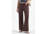 Damen weit geschnittene gewebte Hose