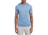 Laufshirt ENERGETICS "He.-T-Shirt Ailo SS M", Herren, Gr. XXL, blau (melange, navy, blau da), Obermaterial: 88% Polyester, 12% Elasthan, normal, Rundhals, Raglanärmel angesetztes Bündchen, Shirts Laufshirt