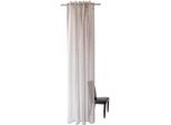 Gardine HOMING "Oskar" Gr. 1, grau (taupe), B:140cm H:245cm, Polyester, Gardinen, Gardine, Fertigschal