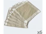 Serviettenhalter HOME AFFAIRE "Serviette in beigetöne 6erSet", beige (beigetöne), B:40cm H:0cm L:40cm, Filz, Serviettenhalter, Serviettenhalter