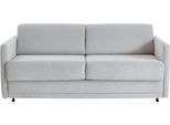 Schlafsofa "Limone", grau (hellgrau), B:178cm H:82cm T:93cm, ATLANTIC HOME COLLECTION, Sofas, Schlafsofa, für Dauerschläfer geeignet inklusive hochwertige Matratze