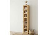Bücherregal OTTO HOME "Soeren Regal B/T/H: 40/29/220 cm", natur, B:40cm H:220cm T:29cm, Massivholz, Regale, Bücherregal, Kiefer FSC-zertifiziert, 7 Fächer und 6 Einlegeböden