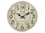 Wanduhr AMBIENTE HAUS "Wanduhr - Corydon - 28 cm", natur, B:28cm H:28cm T:5cm, Wanduhren, Wanduhr