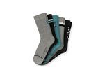 Kurzsocken SCHIESSER "Socken Legwear Teens 5er Pack", Mädchen, Gr. 35-38, grau, Obermaterial: 75% Baumwolle CO. 24% Polyamid PA. 1% Elasthan EL., Socken