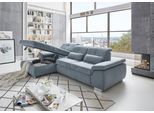 Ecksofa DIE PLANBAR "MP-IN16037 L-Form, Breite 289 cm, mit Kaltschaum-Polsterung", blau (ice), B:289cm H:85cm T:195cm, 100% Polyester, Sofas, Ecksofa, mit Sitztiefenverstellung & Zierkissen