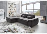 Ecksofa DIE PLANBAR "MP-IN16037 L-Form, Breite 289 cm, mit Kaltschaum-Polsterung", grau (anthrazit), B:289cm H:85cm T:195cm, 100% Polyester, Sofas, Ecksofa, mit Sitztiefenverstellung & Zierkissen