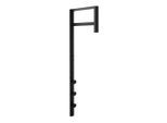 Garderobenpaneel, Schwarz, Metall, 3x82x30 cm, Reach, Aufhängemöglichkeit, Garderobe, Garderobenpaneele, Garderobenpaneele