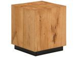 Carryhome Beistelltisch, Eiche, Holz, Holzwerkstoff, Eiche, massiv, quadratisch, Sockel, 40x45x40 cm, Bsci, Wohnzimmer, Wohnzimmertische, Beistelltische