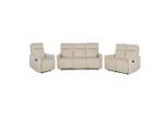 P & B Sitzgarnitur, Beige, Metall, 3-teilig, 72x102x85.5 cm, Relaxfunktion, Wohnzimmer, Sofas & Couches, Sitzgarnituren