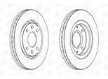 CHAMPION Bremsscheibe 562027ch 260mm 24mm für Peugeot (DF-PSA)