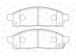 CHAMPION Bremsbelagsatz, Scheibenbremse 572574ch für MITSUBISHI Fiat