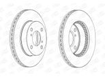 CHAMPION Bremsscheibe 562674ch 231mm 20mm für NISSAN Suzuki