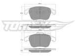 TOMEX BRAKES Bremsbelagsatz, Scheibenbremse tx1593 Vorderachse für Citroën Peugeot DS Opel