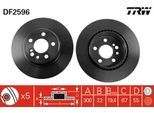 TRW Bremsscheibe df2596 300mm 22mm für Mercedes