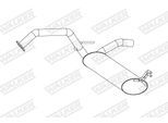 WALKER Endschalldämpfer 25285 für Peugeot TOYOTA