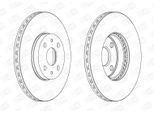 CHAMPION Bremsscheibe 562452ch 275mm 22mm für TOYOTA