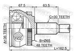 FEBEST Gelenksatz, Antriebswelle 1210tucmta48 Vorderachse für HYUNDAI