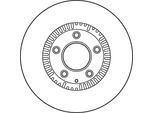 TRW Bremsscheibe df6067s belüftet 296mm 28mm für MAZDA