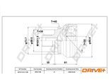 DRIVE+ Gelenksatz, Antriebswelle dp2110101108 für Audi VW Skoda VAG