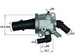 MAHLE Thermostat, Kühlmittel ti15388 für Opel Vaughall Fiat Suzuki