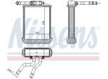 NISSENS Wärmetauscher, Innenraumheizung 72045 für Mercedes