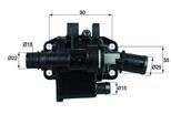 MAHLE Thermostat, Kühlmittel th4283 für Ford Citroën/Peugeot Peugeot MAZDA Suzuki TOYOTA