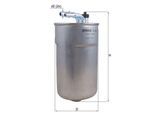MAHLE Kraftstofffilter kl792 Leitungsfilter 181,5mm für Opel GM