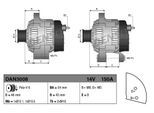 DENSO Generator dan3008 für Fiat Peugeot