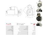 AS-PL Starter s3087 für Fiat Peugeot MITSUBISHI