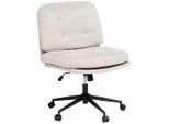 Livetastic Drehstuhl, Beige, Holz, Metall, Kunststoff, Textil, Pappel, Sperrholz, Drehkreuz, 66x90x98 cm, Sitzfläche 360° drehbar, Arbeitszimmer, Bürostühle, Drehstühle