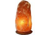 WAGNER LIFE DESIGN Salzkristall-Tischlampe "Rock", orange, Ø 16cm H: 29cm, 1 Stk., Leuchten, Handgefertigt - jeder Stein ein Unikat, H: ca.29 cm, ca.7-10 kg