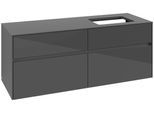 Villeroy & Boch Waschtischunterschrank Collaro C11800 1400x548x500mm Glossy Grey C11800FP