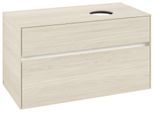 Villeroy & Boch Waschtischunterschrank Collaro C04000 1000x548x500mm 2 Ausz. Waschtisch re White Oak C04000AA