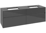 Villeroy & Boch Waschtischunterschrank Collaro C12300 1600x548x500mm Glossy Grey C12300FP