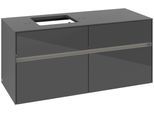 Villeroy & Boch Waschtischunterschrank Collaro C129B0 1200x548x500mm mit Beleuchtung Glossy Grey C129B0FP
