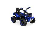 Moni Kinder Elektroquad Speed Kunststoffreifen Fernbedienung Scheinwerfer Musik blau