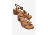 Lavish Leder Blockabsatz Sandale (Damen)