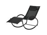 4goodz Schommelstoel tuin ligstoel met hoofdsteun 155x61x88 cm
