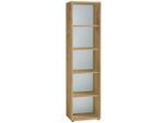 Germania , Weiß, Eichefarben , Holzwerkstoff , 4 Fächer , 50x196x37 cm , Made in Germany , Beimöbel erhältlich, stehend , Büromöbel, Aktenschränke & Aktenregale, Aktenregale