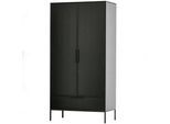 Drehtürenschrank Adam Schwarz B: 100cm