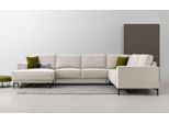 Wohnlandschaft OTTO HOME "OLAND U-Form, XXL, B: 342 cm, Skandi-Design", braun (latte), B:342cm H:85cm T:260cm, 100% Polyester, Sofas, Wohnlandschaft, Skandi-Design in Struktur, Flachgewebe, Luxus-Microfaser, Boucle
