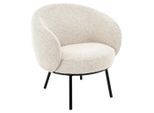 Lomoco Designsessel, Schwarz, Hellgrau, Metall, Textil, 78x79x74 cm, Wohnzimmer, Sessel, Sonstige Sessel