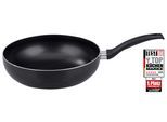 Wok ELO "Ducto Wok- und Pastapfanne", schwarz, H:7cm Ø:20cm, Pfannen, Wok, Induktion