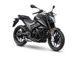 Motorrad CYCLONE "Batllo5, 125, E5+, Naked", grau (schwarz, grau, schwarz), Motorroller, ohne Topcase, 95 km/h, 11 kW, 15 PS, ABS, 125er Naked, digitales Cockpit, B:80cm H:107cm L:203cm
