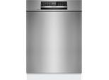 BOSCH Unterbaugeschirrspüler "SMU6ECS12E", Energieeffizienz: A (A-G), silber (gebürsteter stahl), B:59,8cm H:81,5cm T:57,3cm, Geschirrspüler, Made in Germany, flexible Körbe & 3-fach Rack Matic, Topseller
