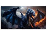 Wandbild ARTLAND "Im Reich des Drachen IX", farbe bild(er): blau, B:150cm H:75cm, Bilder, als Alubild, Leinwandbild, Poster, Wandaufkleber in verschied. Größen
