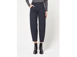 Webhose GANG "GANG Hosen Balloon 94SILVIA CROPPED", Damen, Gr. 24, Einheitsgröße, navy, Stoff, 63% Polyester, 31% Viskose, 6% Elasthan, Hosen