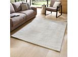 Teppich THEKO "Boston UNI", beige, B:170cm H:13mm L:240cm, Viskose, Teppiche, Teppich, Handwebteppich, meliert, weiche Qualität, 60% Viskose, handgewebt